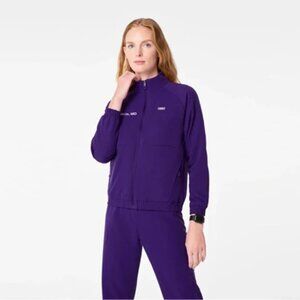 Figs Sydney Scrub Jacket XS - Purple Pulse